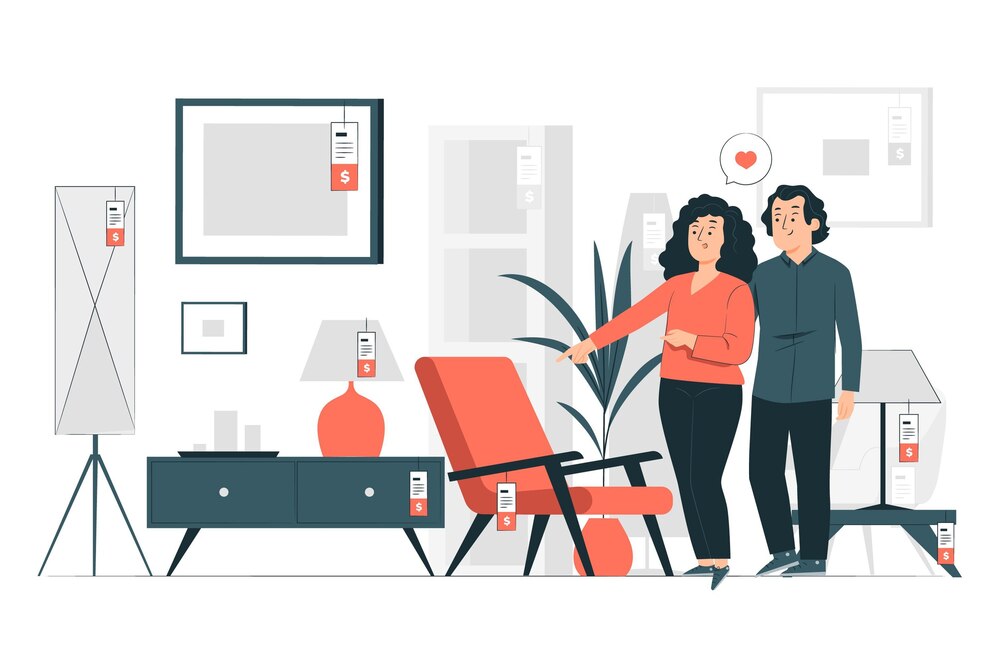 نموذج إعلاني لبيع الأثاث المستعمل